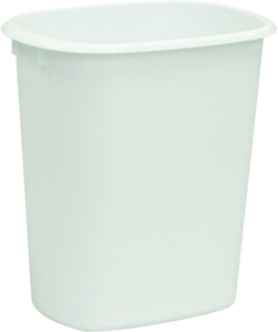 Organize Your Home Wastebasket 24 Qt White WB0026 by United Plastics Best Price