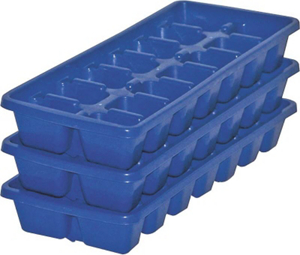 At Your Service 3Pk Ice Cube Tray Blue IC0005 by United Plastics Best Price