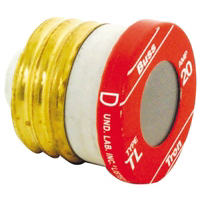 Tron Time Delay Plug Fuse Tl 20 Amp Pack of 4 TL-20 by Cooper Bussmann