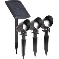 Fs 3Pk Solar Fld Light SPS1-P2-BK-PK3 by Four Seasons Best Price