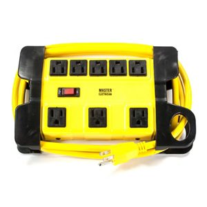 Master Electrician 8 Out Black Power Center ME901130 by Prime Wire and Cable Best Price