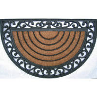 18 By 30 Half Round Door Mat PLM 11219 by Palm Fibre Private Best Price
