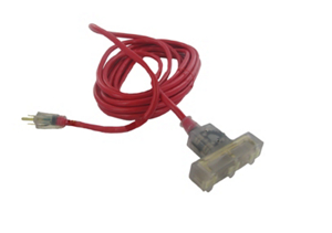 Master Electrician 25 Foot 14/3Red Extension Cord CTL-25M by Alert Stamping Best Price