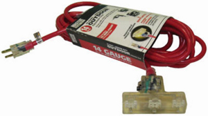 Master Electrician 6 Foot 14/3Red Extension Cord CTL-6M by Alert Stamping Best Price