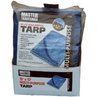 Master Tradesman 10 By 12 Blue Tarp Cover MT 10 X 12 BLUE by Jms Industries Best Price