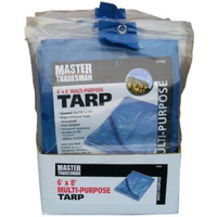 Master Tradesman 6 By 8 Blue Tarp Cover MT 6 X 8 BLUE by Jms Industries Best Price