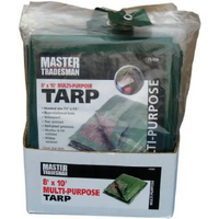 Master Tradesman 8 By 10 Foot Green Brown Tarp Cover MT 8 X 10 GREEN/BROWN by Jms Industries Best Price