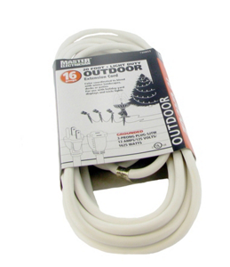 Master Electrician 20 Foot 16/3 White Extension Cord KAB 20 WHITE by Ho Wah Gentin Kintron Sdnbhd Best Price