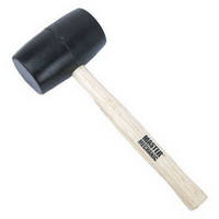Master Mechanic 32 Ounces Black Rubber Mallet 704454 by Handsam Industrial Best Price