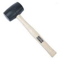 Master Mechanic 16 Ounces Black Rubber Mallet 704435 by Handsam Industrial Best Price