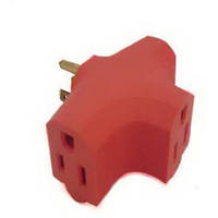 Master Electrician orange Tri Tap Adapter PS37UOG by Uninex International Best Price