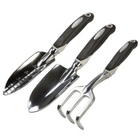 Shanghai 3 Piece Heavy Cast Aluminum Garden Tool Set