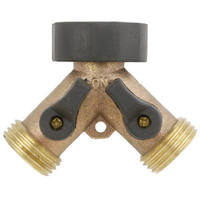 Green Thumb 2 Way Brass Y Connector 13GT by Gilmour-Robert Bosch Tool Corp Best Price