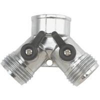 Green Thumb 2 Way Y Hose Connector With Shut off 915GT by Gilmour-Robert Bosch Tool Corp Best Price