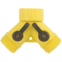 Green Thumb 2 Way Hose Y Connector With Shut off 917GT by Gilmour-Robert Bosch Tool Corp Best Price