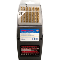 Master Mechanic 31 Piece Titanium Hish Speed Drills And Drive Set