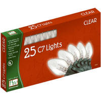 Holiday Wonderland 25 Ct C7 Clear Transparent Set 525C-88 by Noma Inliten Best Price