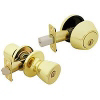TruGuard Tru Guard Polished Brass Tulip Comb Lockset BS711 KA3 by Ingersoll Rand Fu Hsing