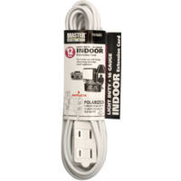 Master Electrician 12 Foot 16/2 White Extension Cord 09413ME by Ho Wah Gentin Kintron Sdnbhd Best Price