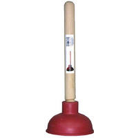 Master Plumber Red Plunger 4 Inch Force Cup 9 Inch Handle C28800 by Everflow Industrial Supply Best Price