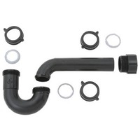 Master Plumber 1 1/2 Black Kitchen P Trap 303-842 by Plumb Shop Best Price