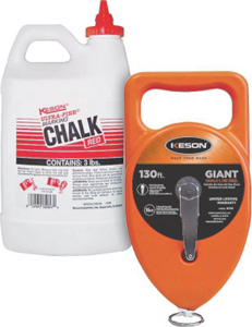 Giant 130 Foot Chalk Box With 3# Red G1303R by Keson Industries Best Price