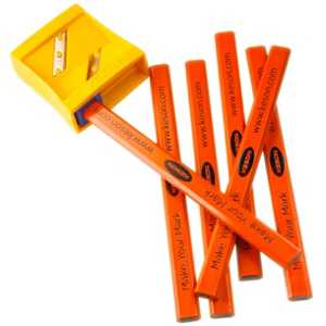6 Carpenter Pencil and Sharpener CP26 by Keson Industries Best Price