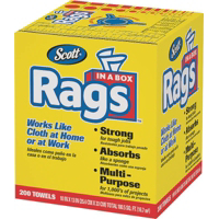 Scott 200 Rags In A Box Shop Towels 75260 by Kimberly Clark