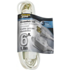 Ext Cord 16/2 Spt-2 White 6Ft OR660606 by Power Zone