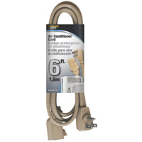 Ac Cord 14/3 Split-3 Beige 6 Foot OR681506 by Power Zone