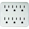 Tap 6 Outlet Power White OR801011 by Power Zone
