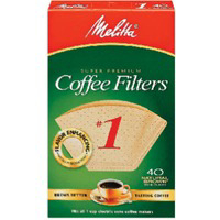 40 Pack #1 Brown Cone Filter 620122 by Melitta Best Price