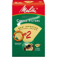 100 Ct #2 Brown Cone Filter 622752 by Melitta Best Price