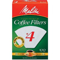 100 Pack #4 Cone Filter 624102 by Melitta Best Price