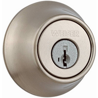Sat Ni Sgl Cyl Deadbolt GD9471X 15 SMT K4 MS RLR2 by Weiser Lock Best Price