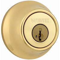Brs Sgl Cyl Deadbolt GDC9471 3BR KW K3 RLR2 MS by Weiser Lock Best Price