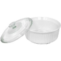 2 1/2 Qt White Round Casserole 6002262 by World Kitchen Ekco Best Price