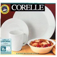 16 Piece White Dinnerware Set 6022003 by World Kitchen Pyrex Corelle Best Price