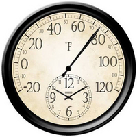 14 Inches Thermometer/Clock 91575 by Taylor Precision Products Best Price