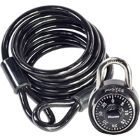 Master Lock 6 foot by 1/4 inch Jacketed Cable with 1500 Combination Lock