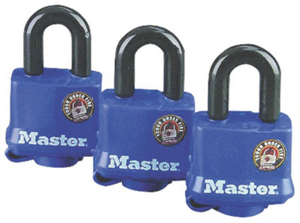 1 1/2 Inch 4 Pin Tumbler Covered Padlockpack of 3 312TRI by Master Lock Best Price