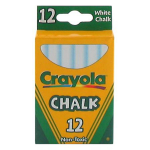 12 Ct White Chalk 51-0320 by Binney and Smith Crayola Best Price