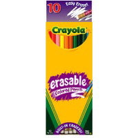 10 Count Erase Color Pencil 68-4410 by Binney and Smith Crayola Best Price