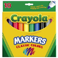 10 Ct Coloring Marker 58-7722 by Binney and Smith Crayola Best Price