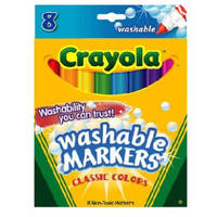 8 Ct Washable Broad Marker 58-7808 by Binney and Smith Crayola Best Price