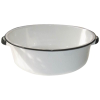 15 Quart White Dish Pan 6416-4 by Columbian Home Products