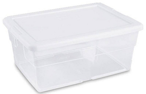 16 Qt Storage Box White Lid 16448012 by Sterilite Best Price