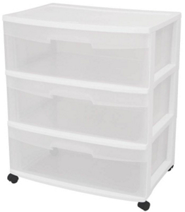 3Drawer Wide Cart 29308001 by Sterilite Best Price