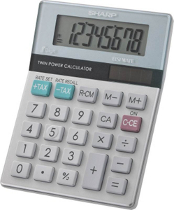 Semi Desktop Calculator 8 Dig EL310TB by Sharp Electronics Best Price