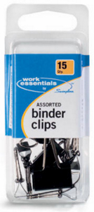 15Ct Asstd Binder Clips S7071753 by Acco Brands Best Price